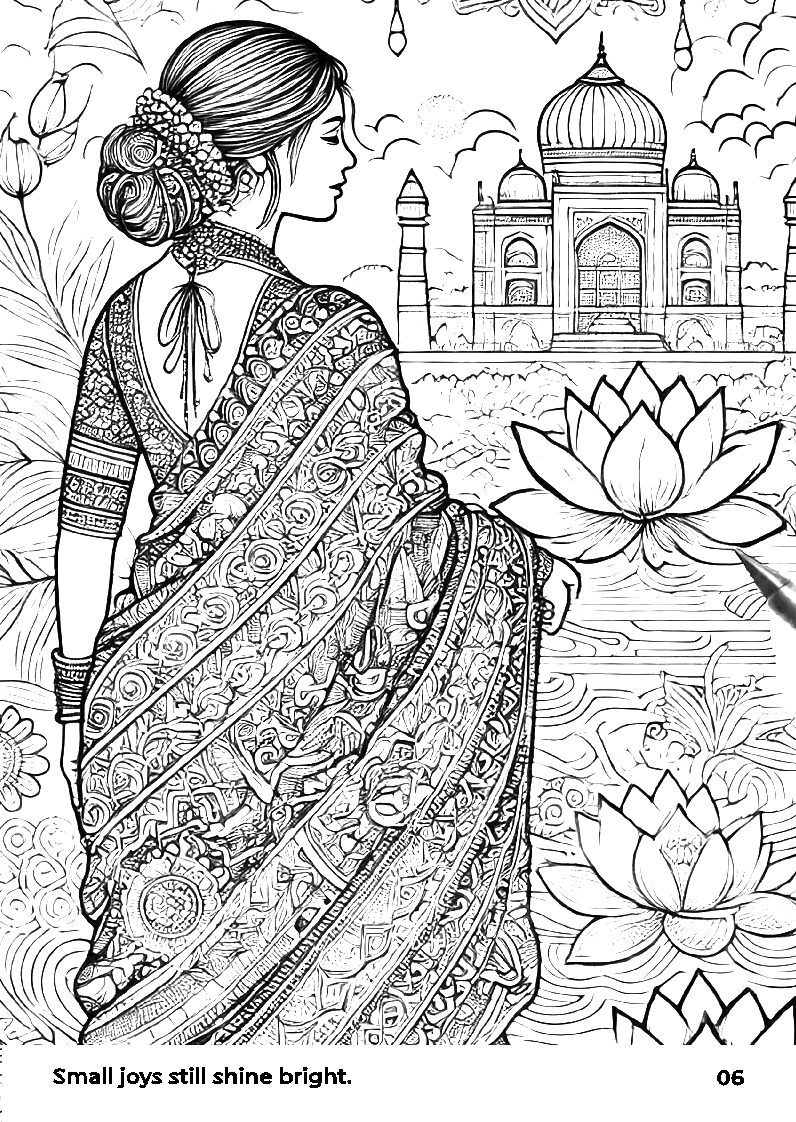 Stylized line art of a man in ceremonial South American clothing.