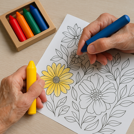 Large-grip crayons