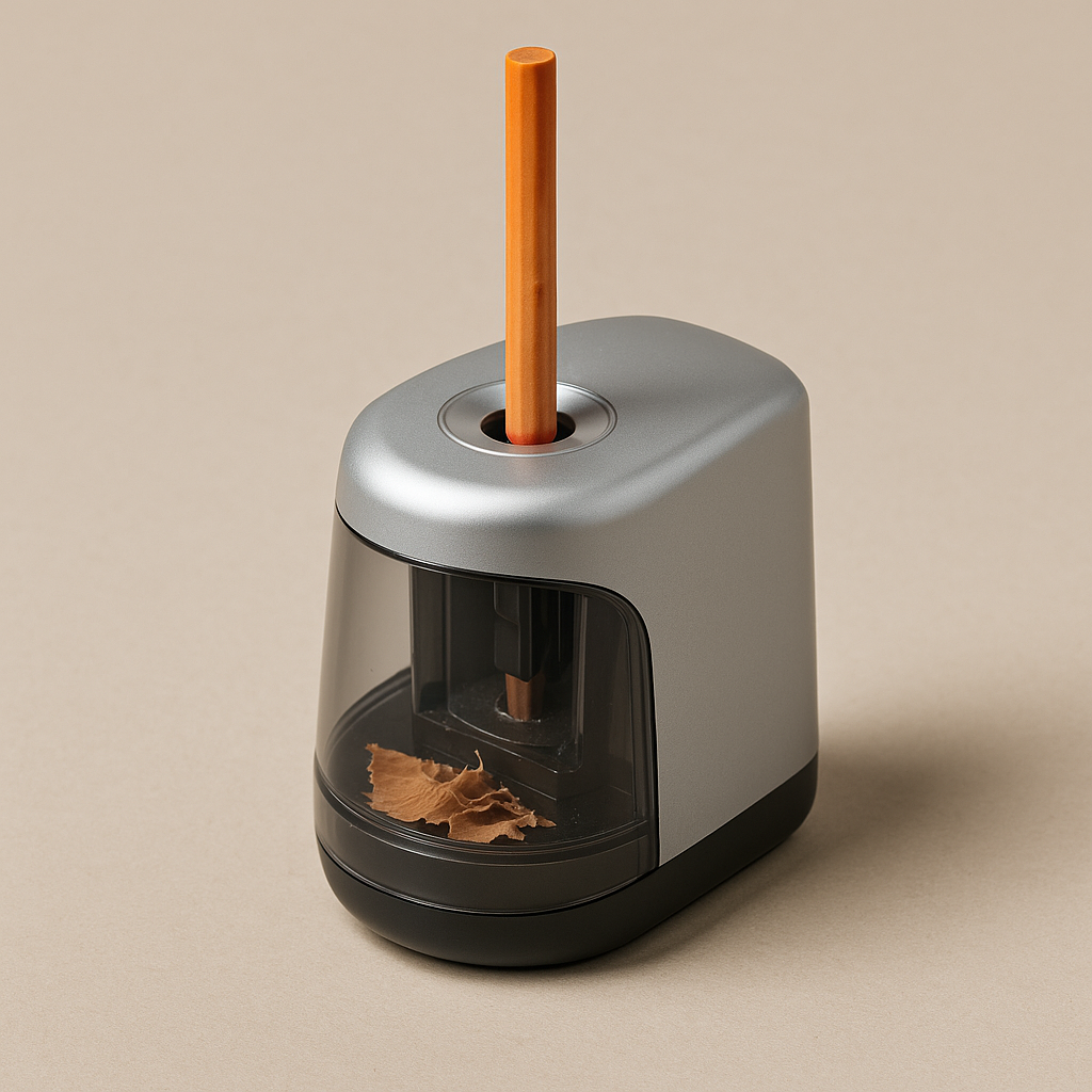 Compact automatic pencil sharpener