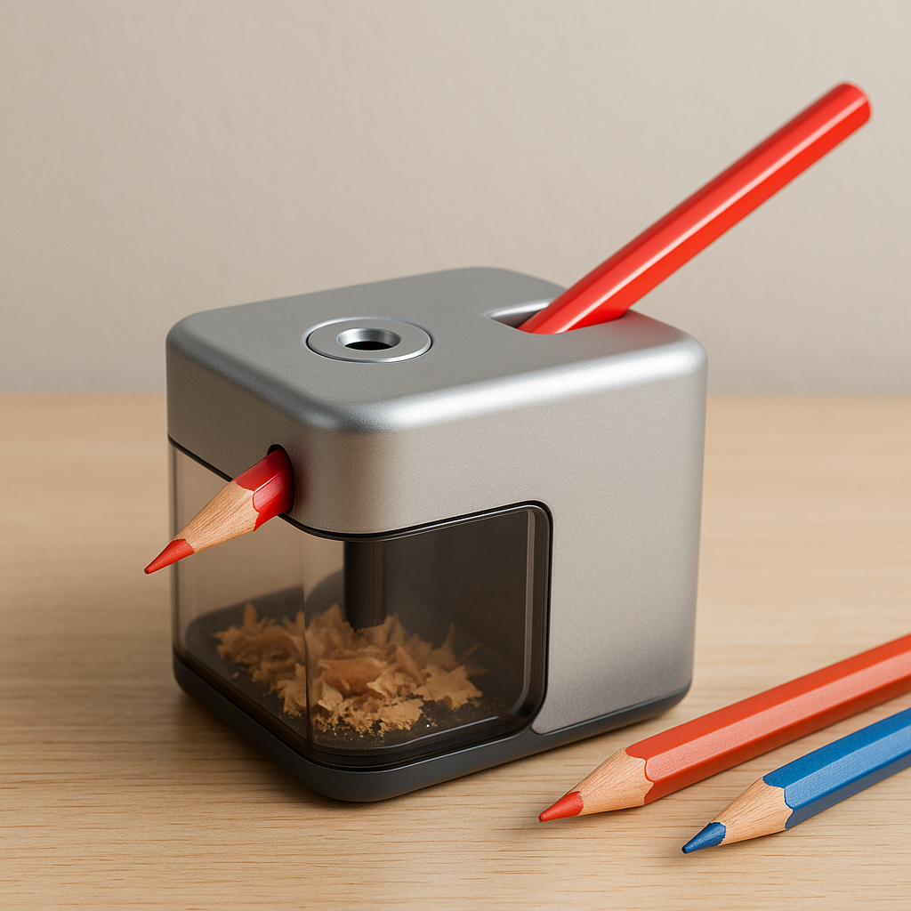 Compact automatic pencil sharpener