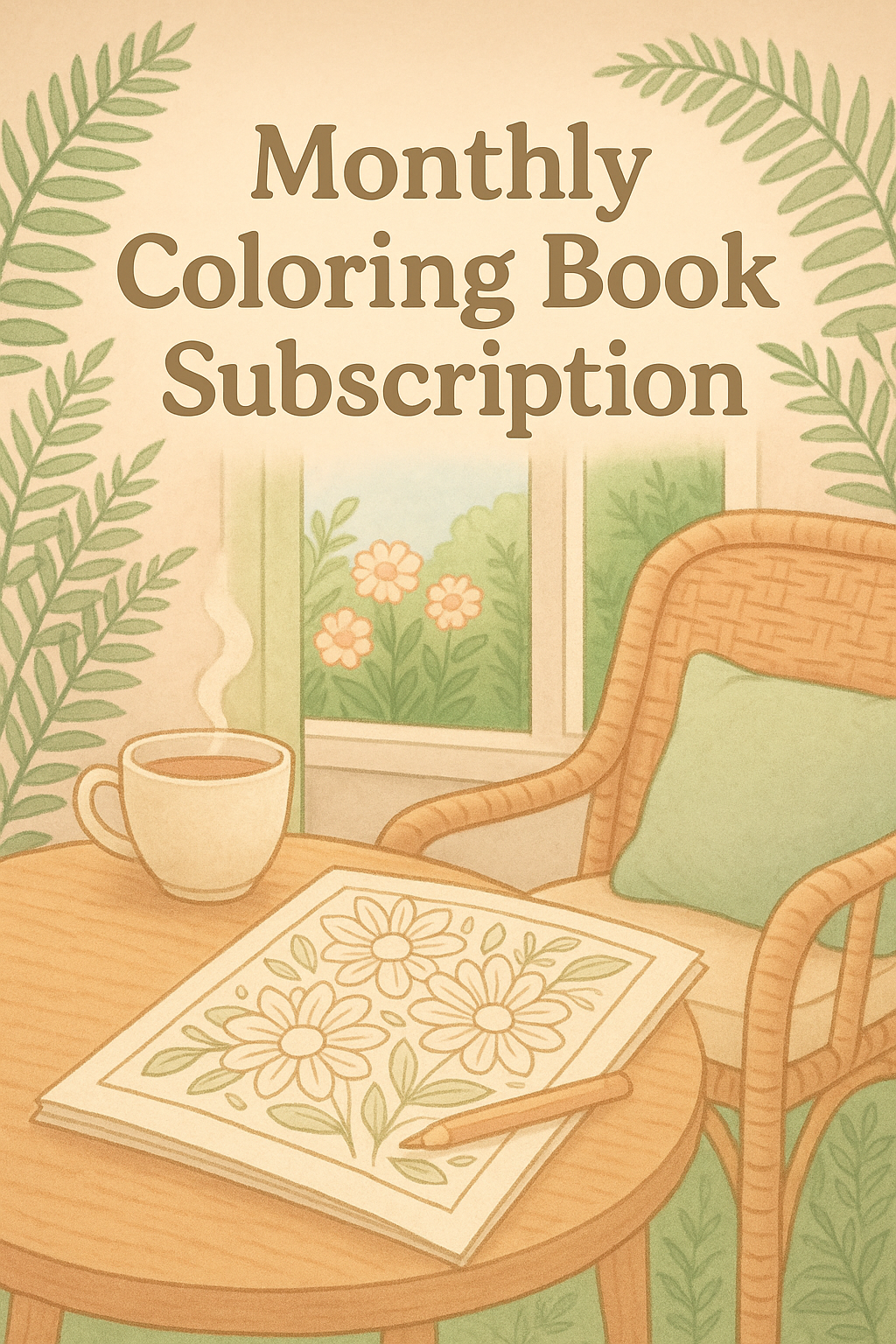 Monthly Coloring Book Subscription