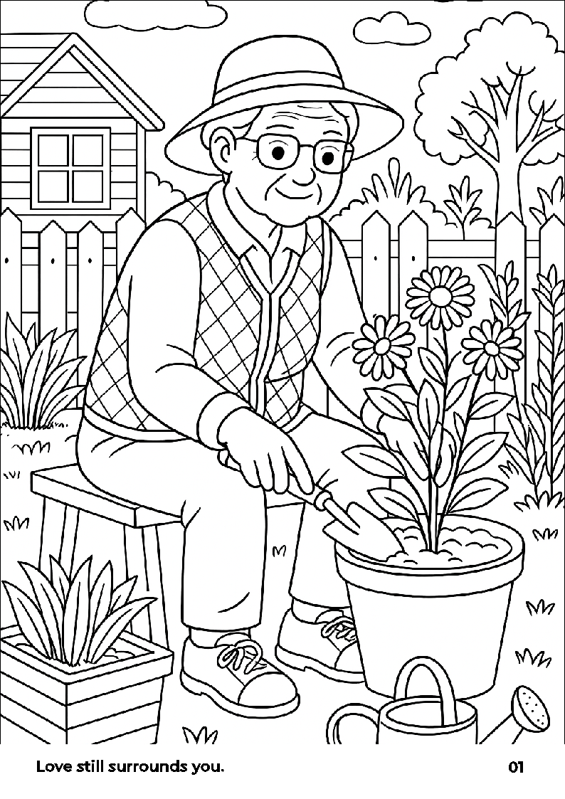 Garden Moment Coloring Book