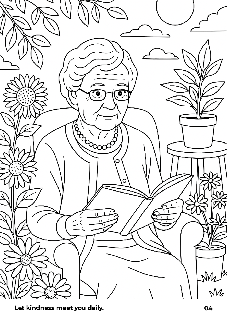 Garden Moment Coloring Book